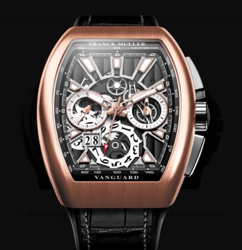 Franck Muller Vanguard Grande Date Review Replica Watch Cheap Price V 45 CC GD SQT BR (NR) 5N
